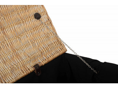 "Basket, 28" ROPE HANDLED TRUNK with BLACK LINING"