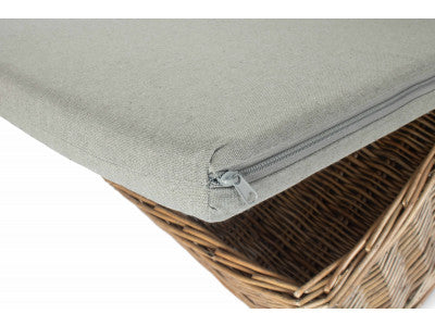 Basket, MEDIUM RECTANGULAR DOG BED with CUSHION