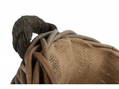 Basket, SMALL OVAL LOG BASKET