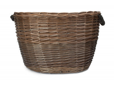 Basket, LARGE OVAL LOG BASKET