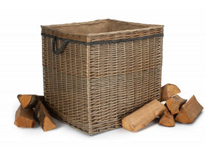 Basket, SIZE 3 ANTIQUE WASH SQUARE STORAGE BASKET