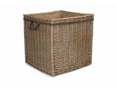 Basket, SIZE 3 ANTIQUE WASH SQUARE STORAGE BASKET