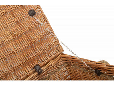 "Basket, 28" DOUBLE STEAMED ROPE HANDLED TRUNK"
