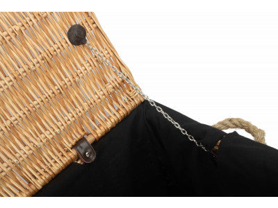"Basket, 24" ROPE HANDLED TRUNK with BLACK LINING"