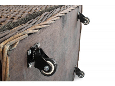 "Basket, JUMBO "LOGS" BASKET with WHEELS "