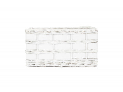 Basket, MEDIUM WHITE SCANDI STORAGE BASKET - UNLINED