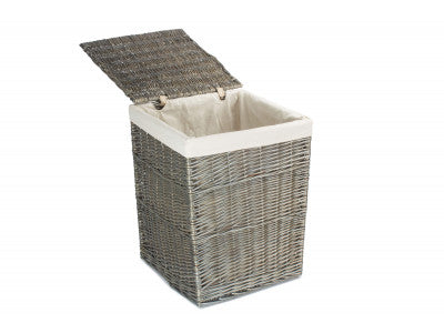 Basket, LARGE SQUARE LAUNDRY BASKET with WHITE LINING