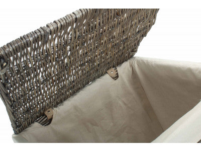 Basket, LARGE SQUARE LAUNDRY BASKET with WHITE LINING