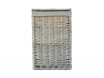 Basket, SMALL SQUARE LAUNDRY BASKET with GREY SAGE LINING