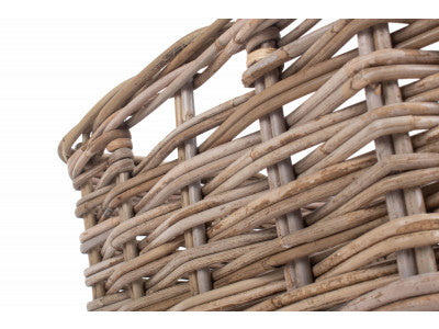 Basket, SQUARE RATTAN STORAGE BASKET