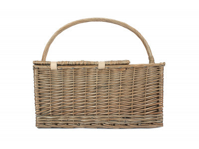 Basket, ANTIQUE WASH LIDDED 4 PERSON HAMPER