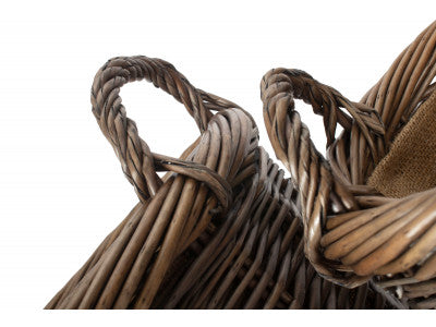 Basket, Set of 2 ANTIQUE WASH UMBRELLA STAND