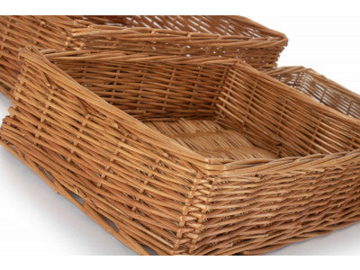 Basket, Set of 3 DOUBLE STEAMED STORAGE TRAY