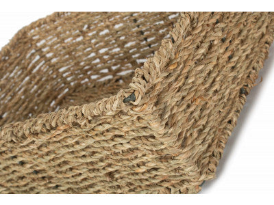 Basket, LARGE TAPERED SEAGRASS TRAY