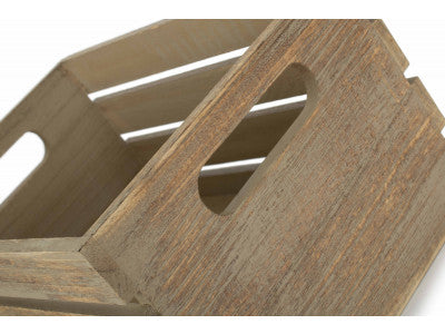 Basket, SMALL OAK EFFECT DISPLAY TROUGH