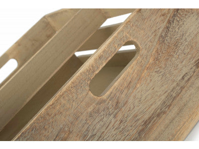 Basket, LARGE OAK EFFECT DISPLAY TROUGH