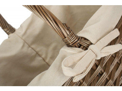 Basket, ANTIQUE WASH STAIR BASKET with WHITE LINING