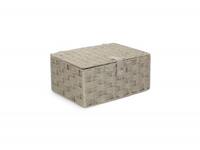 Basket, LARGE GREY PAPER ROPE HAMPER