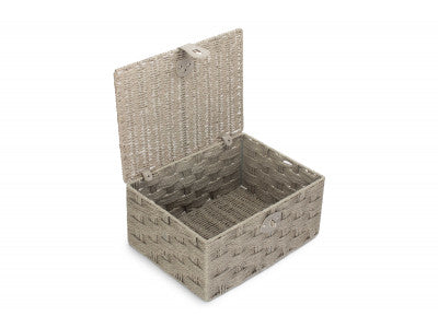 Basket, LARGE GREY PAPER ROPE HAMPER