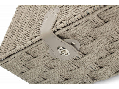 Basket, LARGE GREY PAPER ROPE HAMPER