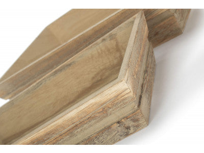 Basket, Set of 2 WOODEN PACKING TRAY
