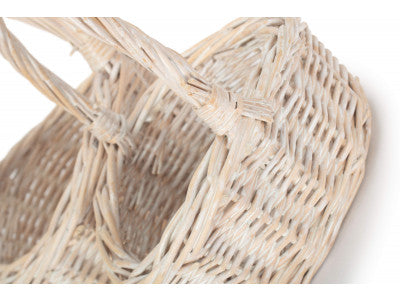 Basket, Set of 2 CHILD'S WHITE WASH SHOPPER