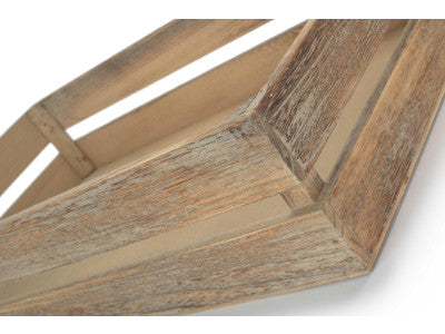 Basket, LARGE OAK EFFECT PACKING CRATE