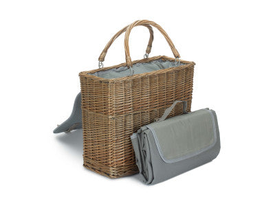 Basket, GREY CHILLER BASKET and PICNIC BLANKET
