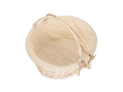 Basket, LARGE WHITE SWING HANDLE SHOPPER - WHITE LINING