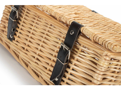 Basket, 14 inch EMPTY WICKER HAMPER BASKET - BUFF - UNLINED