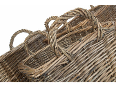 Basket, ANTIQUE WASH HANDLED STORAGE SOLUTION SET 3 - UNLINED