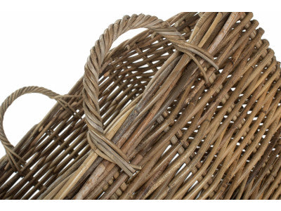 Basket, INGLENOOK SQUARE RATTAN LOG BASKET