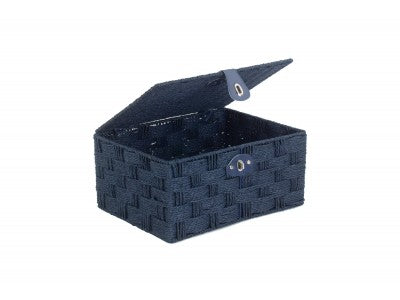 Basket, LARGE BLUE PAPER ROPE HAMPER