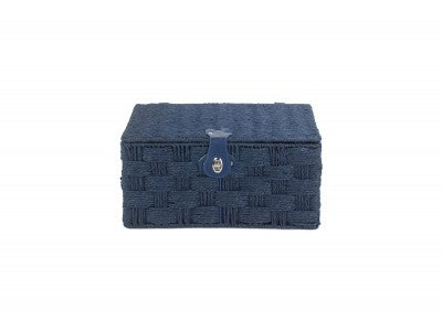 Basket, LARGE BLUE PAPER ROPE HAMPER