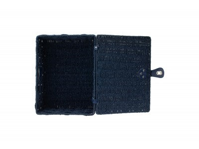 Basket, LARGE BLUE PAPER ROPE HAMPER