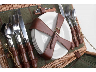 Basket, 4 PERSON GREEN TWEED DRAWER HAMPER