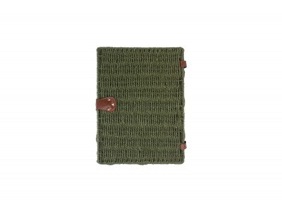 Basket, LARGE FOREST GREEN PAPER ROPE HAMPER
