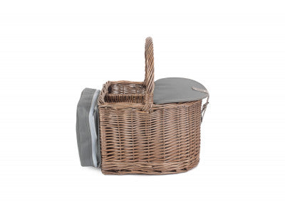 Basket, 2 BOTTLE BEACH HAMPER