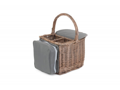 Basket, 2 BOTTLE BEACH HAMPER