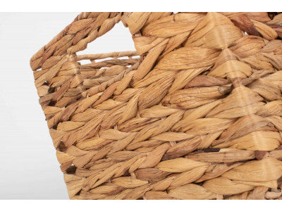 Basket, SMALL WATER HYACINTH RECTANGULAR STORAGE BASKET