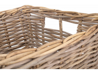 Basket, EXTRA LARGE SHALLOW RATTAN RECTANGULAR BASKET