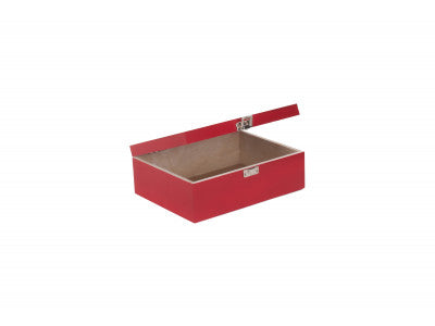 "Basket, 12" RED WOODEN BOX"
