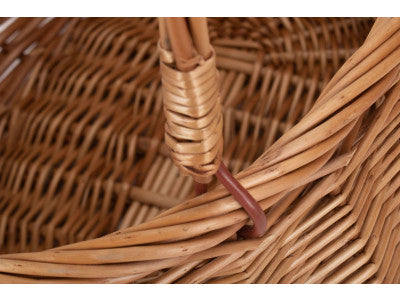 Basket, LIGHT STEAMED SWING HANDLED CORACLE SHOPPER