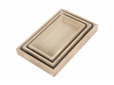 Basket, SHALLOW DISPLAY PLINTH TRAY SET 3