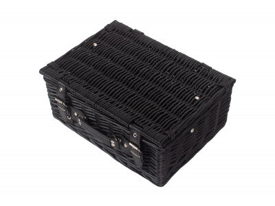 "Basket, 14" BLACK HAMPER"