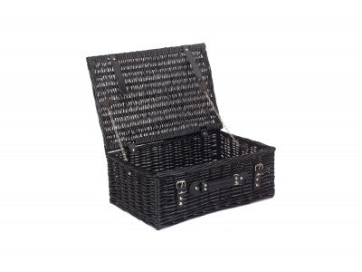 "Basket, 18" BLACK HAMPER"