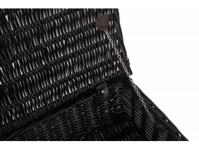 "Basket, 18" BLACK HAMPER"