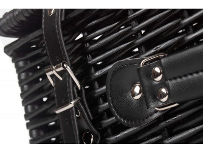 "Basket, 18" BLACK HAMPER"