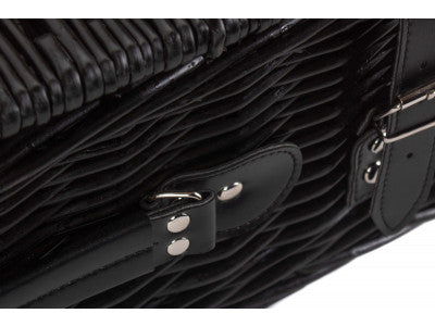 "Basket, 18" BLACK HAMPER"