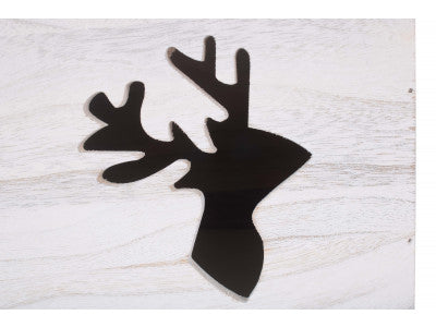 Basket, REINDEER CUT-OUT WOODEN BOX